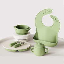 Load image into Gallery viewer, INOBY Silicone Weaning Set Pumpkin Design