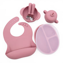 Load image into Gallery viewer, INOBY Silicone Weaning Set Pumpkin Design