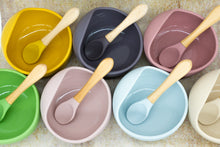 Load image into Gallery viewer, INOBY Silicone Suction Bowl and Spoon Set