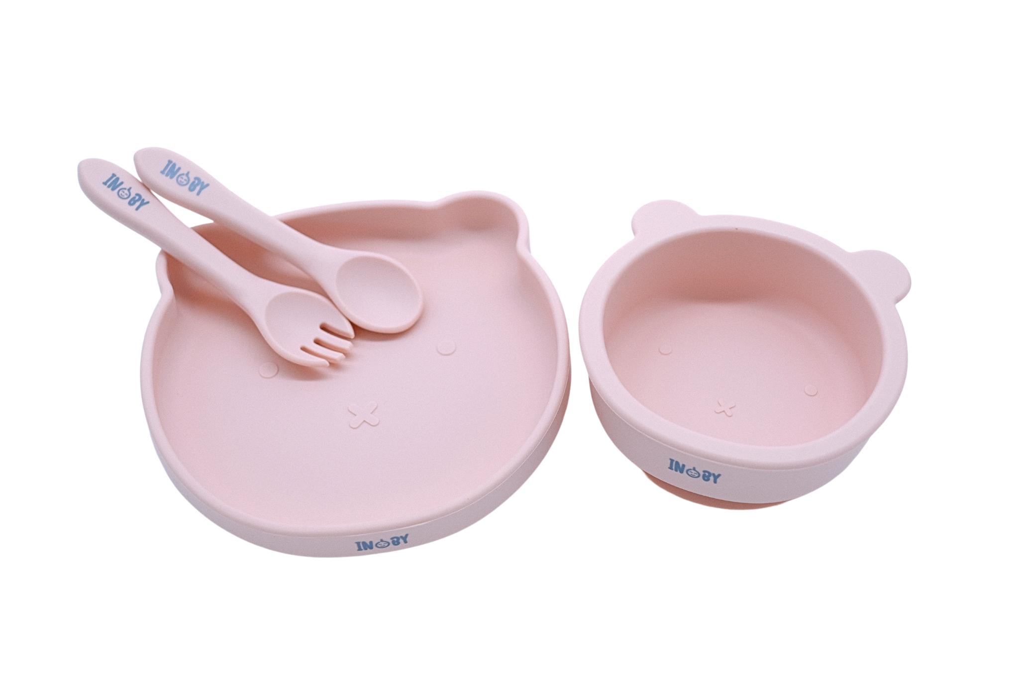 INOBY Bear Bowl and Plate Set