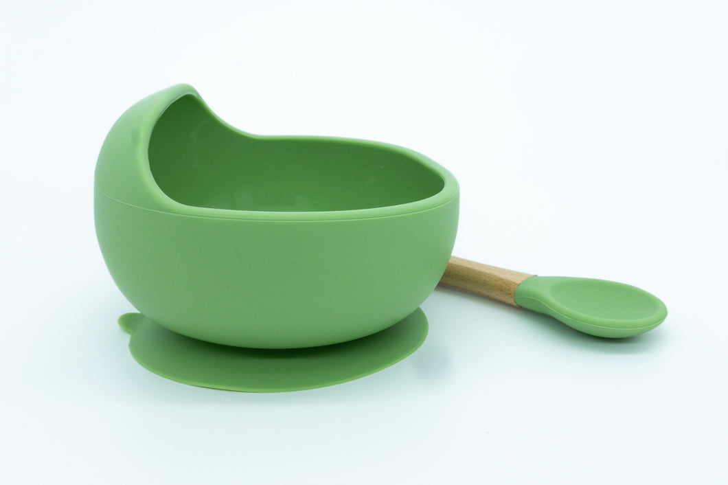 INOBY Silicone Suction Bowl and Spoon Set