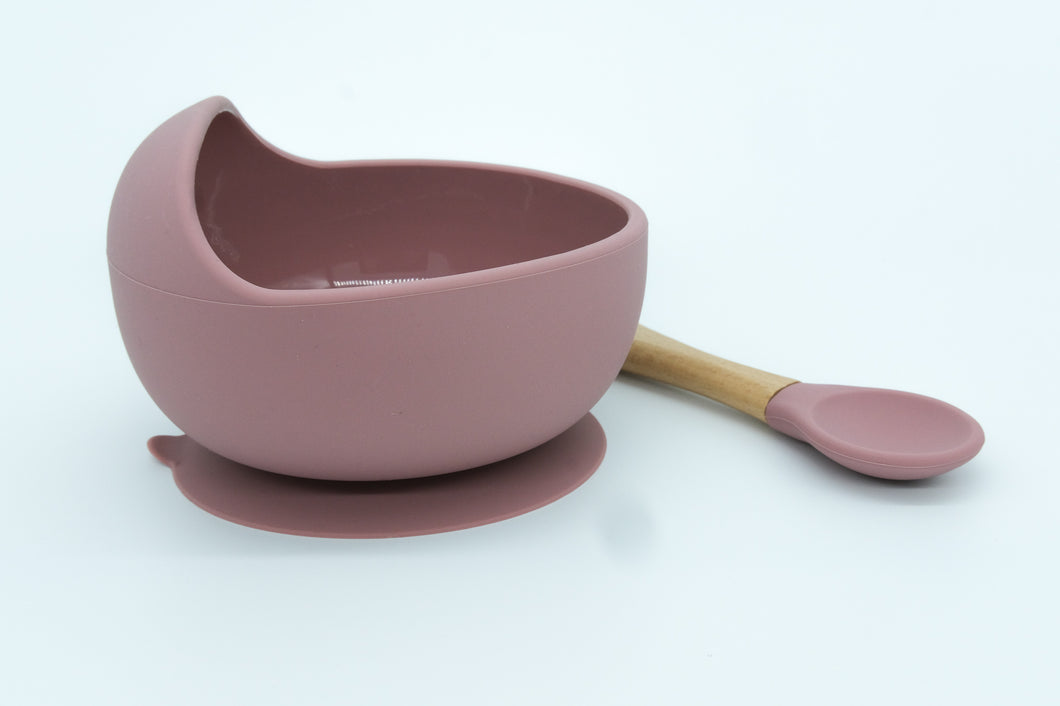 INOBY Silicone Suction Bowl and Spoon Set